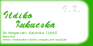 ildiko kukucska business card