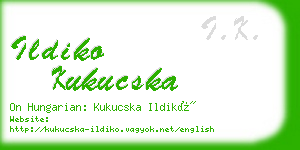 ildiko kukucska business card